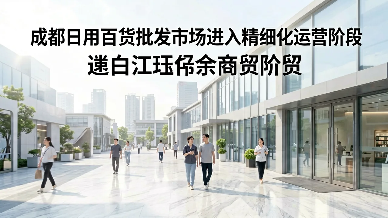 成都日用百货批发市场进入精细化运营阶段